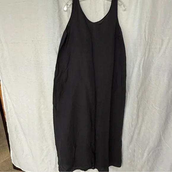 COS | Dresses | Cos Elegant Black Linen Dress | Poshmark
